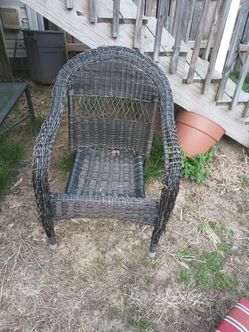 2 wicker chairs
