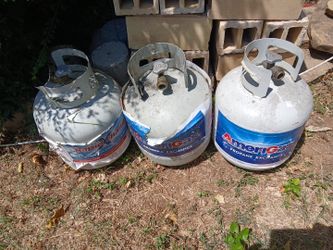 Empty propane tanks