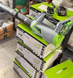 Cordless leaf blower, 5-speed leaf blower with 2 x 4.0 Ah batteries and turbo mode, lightweight lawn blower for lawn care,
