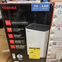 Toshiba Smart Portable Air Conditioner (new) open box