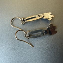 Sterling Silver Bunny Earrisngs 