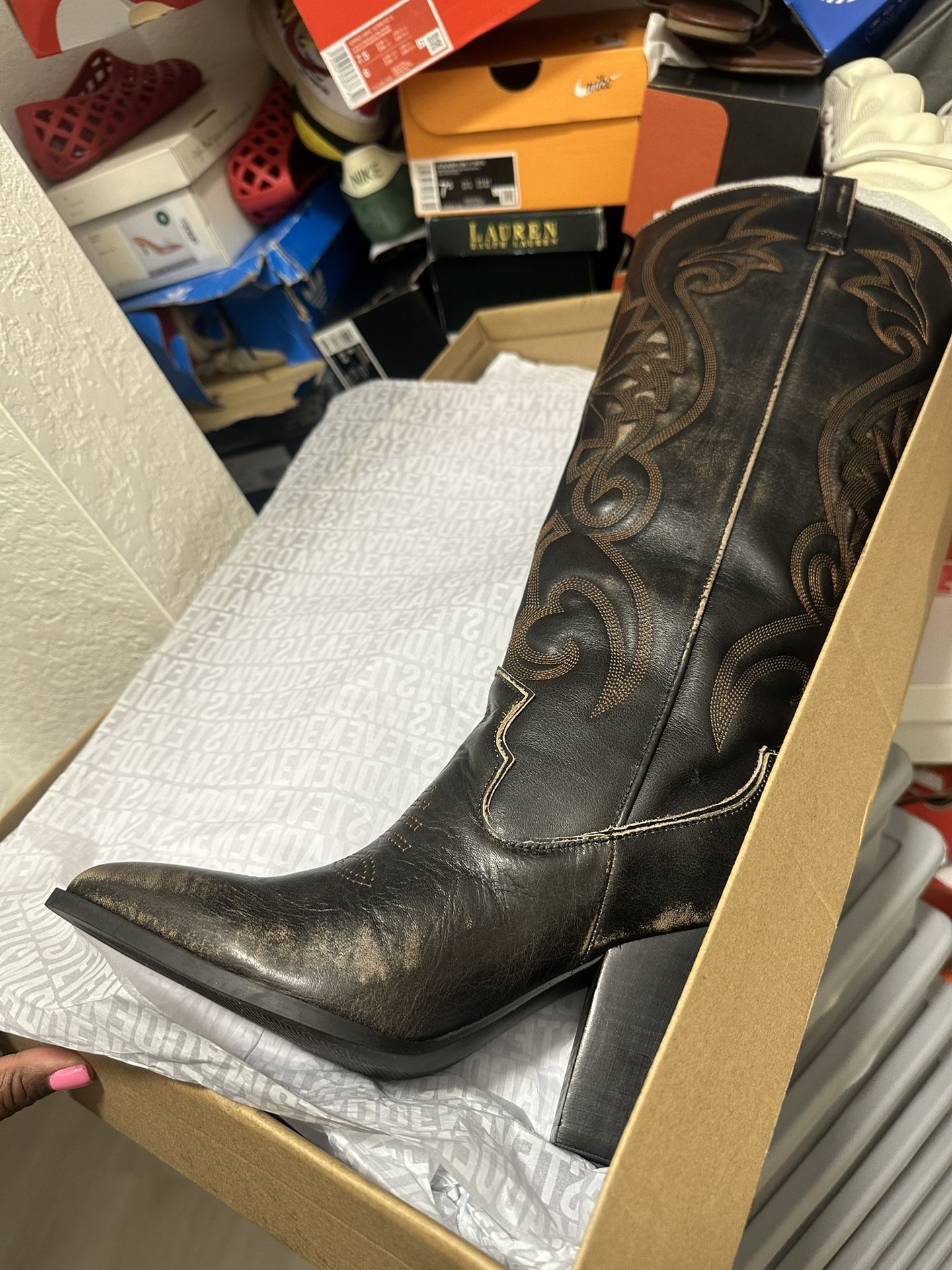 Steve Madden Lasso Western high boots