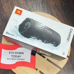 New-JBL Charge 5-Bluetooth Speaker - Payments Available - Pay $5 Down To take It home 