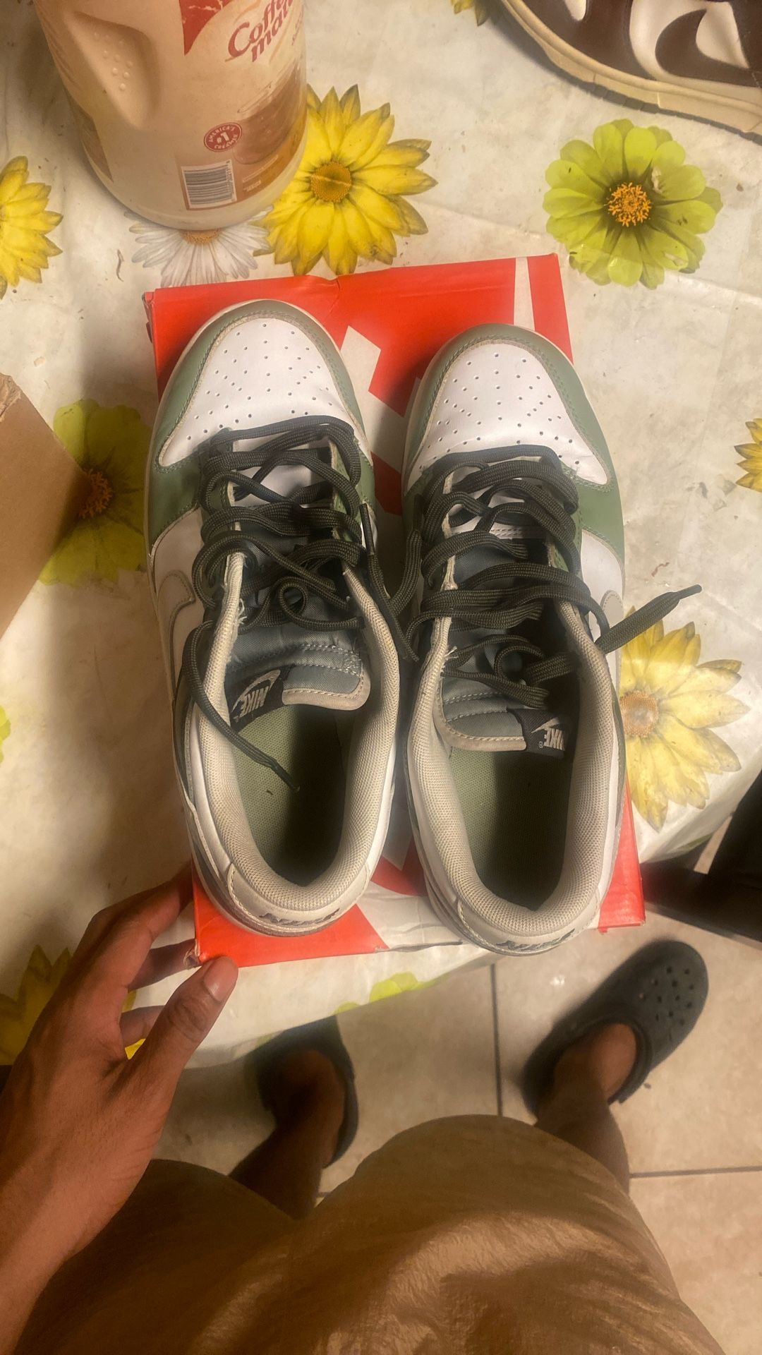 Men nike dunk low green beam