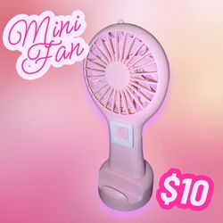 Mini Fan – Portable & Rechargeable