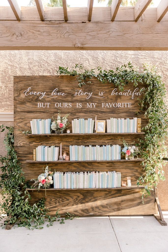 Wedding Bookshelf/backdrop