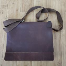 Leather Messenger Bag