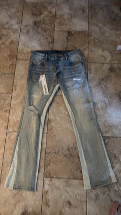 Size 33 flared purple jeans brand new