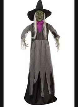 New In Box Animated 5.5'  Halloween Witch 