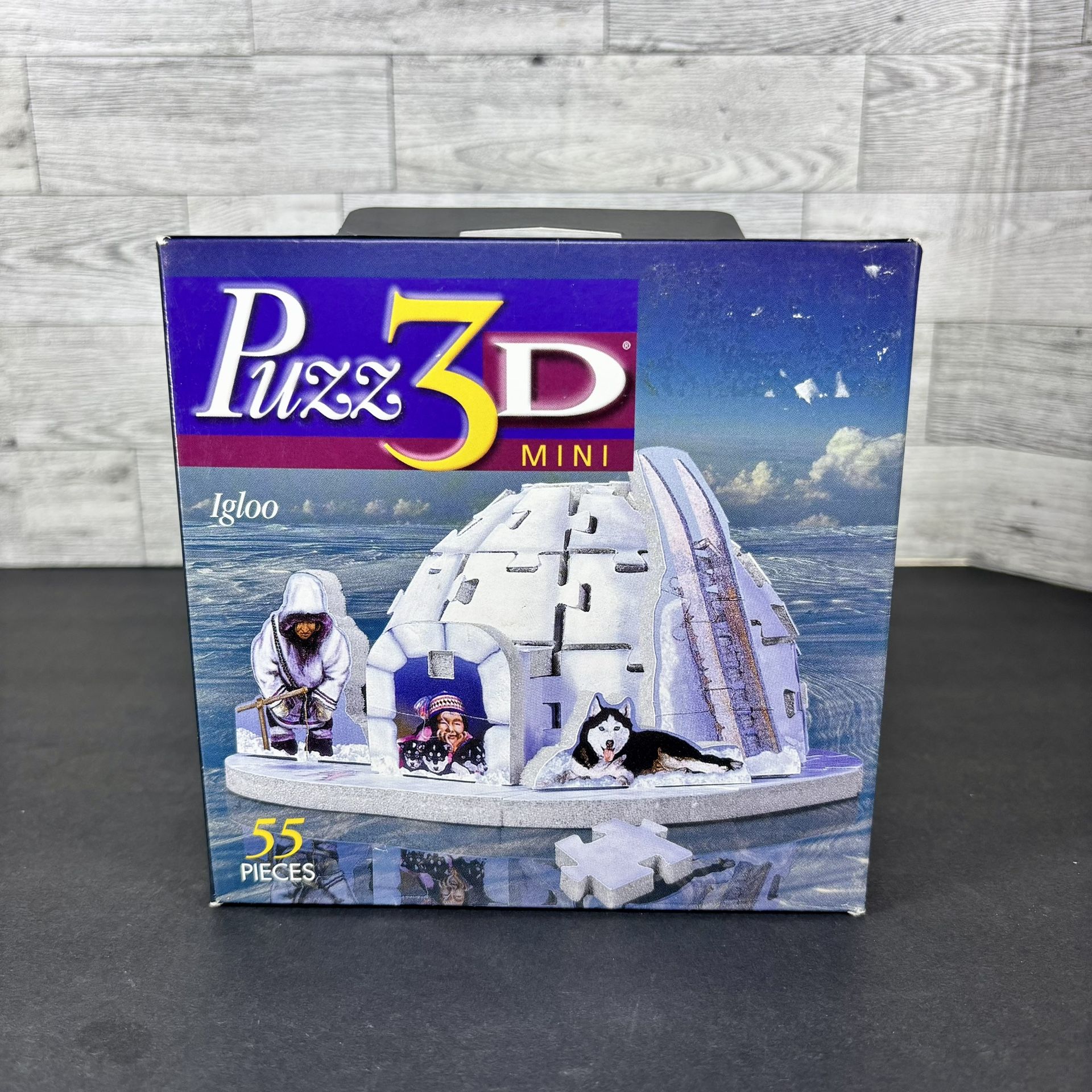 Vintage 90s Igloo 3D Mini Jigsaw Puzzle Made by Wrebbit Puzz-3D