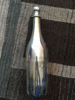 Vintage Silver Plated Wine Bottle Case