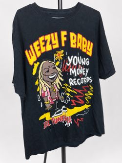 Lil Wayne x Reason Real G’s Lasagna T-Shirt Black XXL Young Money Weezy F Baby