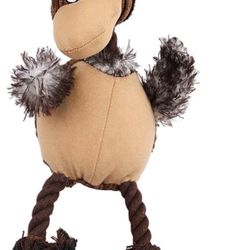 Tough Plush Dog Toy, Knot Donkey Squeaky Toys for Dogs