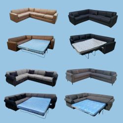 Brand NEW SECTIONAL COUCHES  Sofas CHAISE WITH SLEEPER 