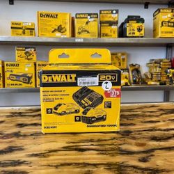 20V MAX Lithium-Ion 6.0Ah and 4.0Ah Battery and Charger Starter Kit…..DCB2460C