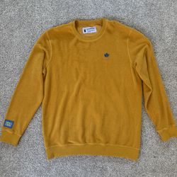 Dutch Bros Yellow Crewneck Sweater Size Large