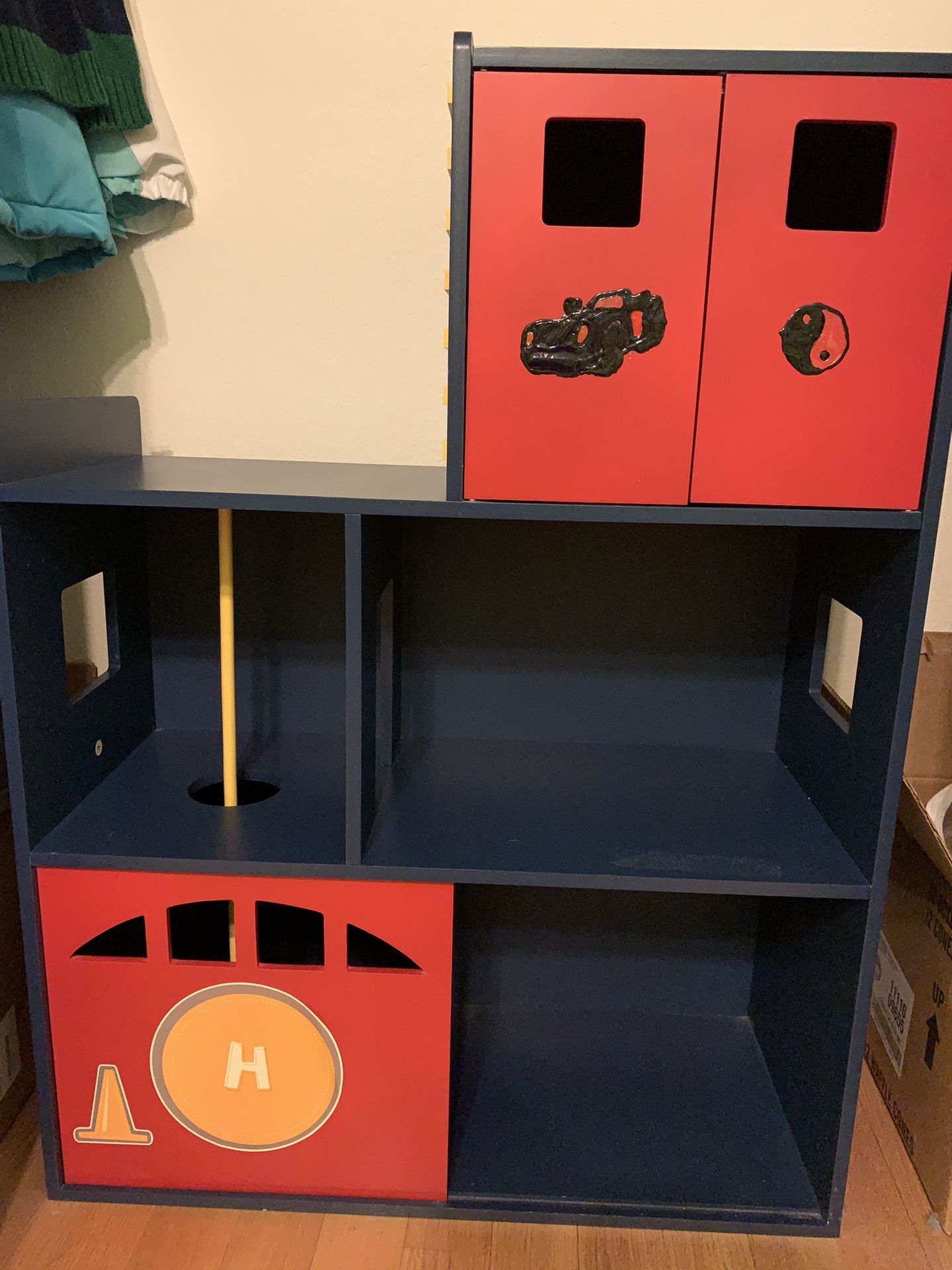 Kids Bedroom Storage Cabinet Shelf