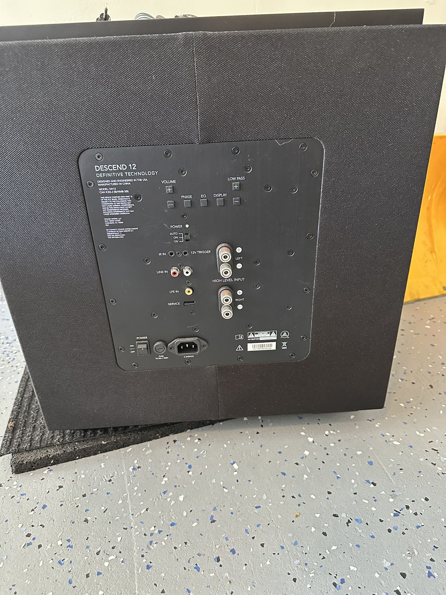 Defend 12 Definite Tech Subwoofer