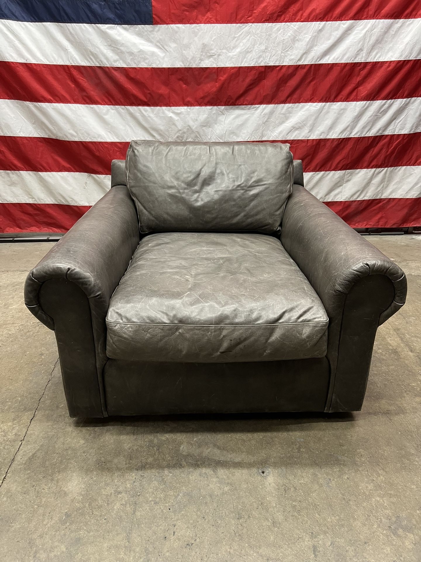 Free Delivery - RH Restoration Hardware Leather LUXE Chair
