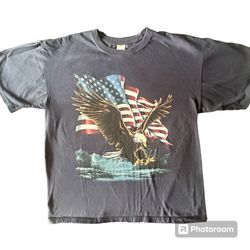 Bald Eagle American Flag T-shirt