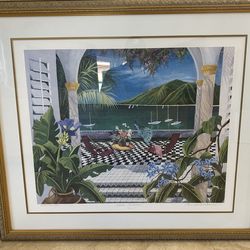 Shari Hatchett Signed Lithograph Print with Frame