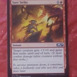 2015 MTG Sure Strike #157 Instant Goblin BFZ Battle For Zendikar Jakub Kasper Magic The Gathering Card Game Wizards Of The Coast Collectible