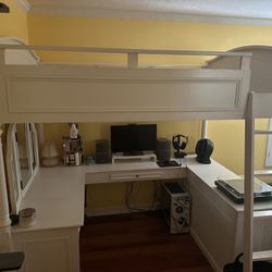 Pottery Barn Teen Loft Full Bed Set