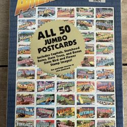 NEW and SEALED Jumbo Postcard Pack 50 States just $8 xox