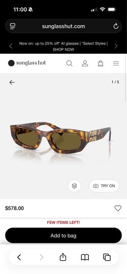 Miu Miu Brown Lenses