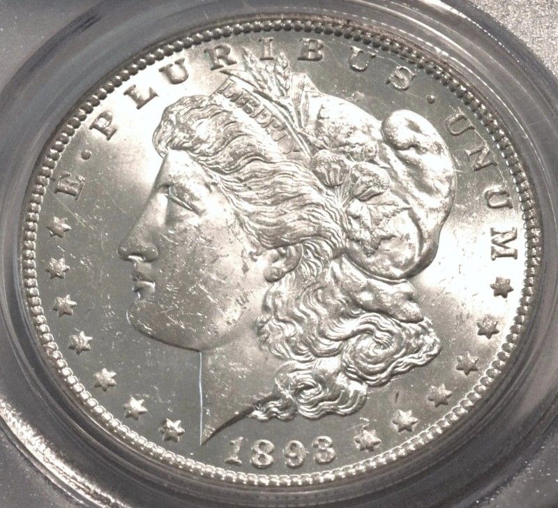 1893 CC $1 Morgan Silver Dollar, Uncirculated Scarce Date Carson City