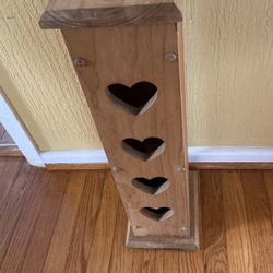 Heart real wood 