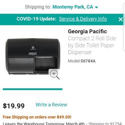 Georgia Pacific Toilet  Paper Holder New With Box