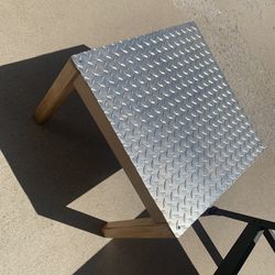 Utility Table - Diamond Plated - 22.5”x22.5” By 18” Tall