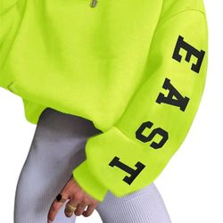 Graphic Round Neck Regular Sleeve Sweatshirt For Women, Size-S-M-L-XL
