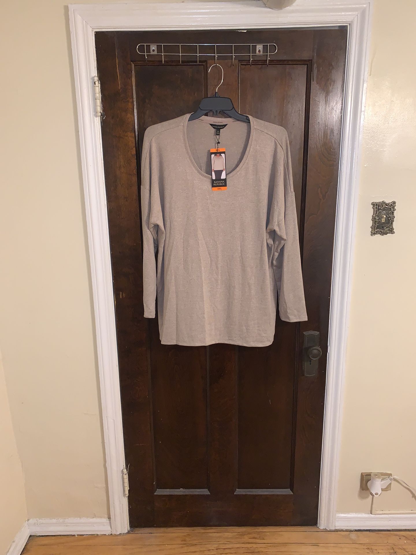 Banana Republic Women's Scoop Neck Pullover Tunic (Tan, XXL)