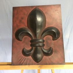 Metal Fleur De Lis,  17.5” W X  21” T X 1.5” Thick