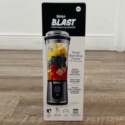 NINJA BLAST 18oz PORTABLE BLENDER (BLACK) NEW 🔥
