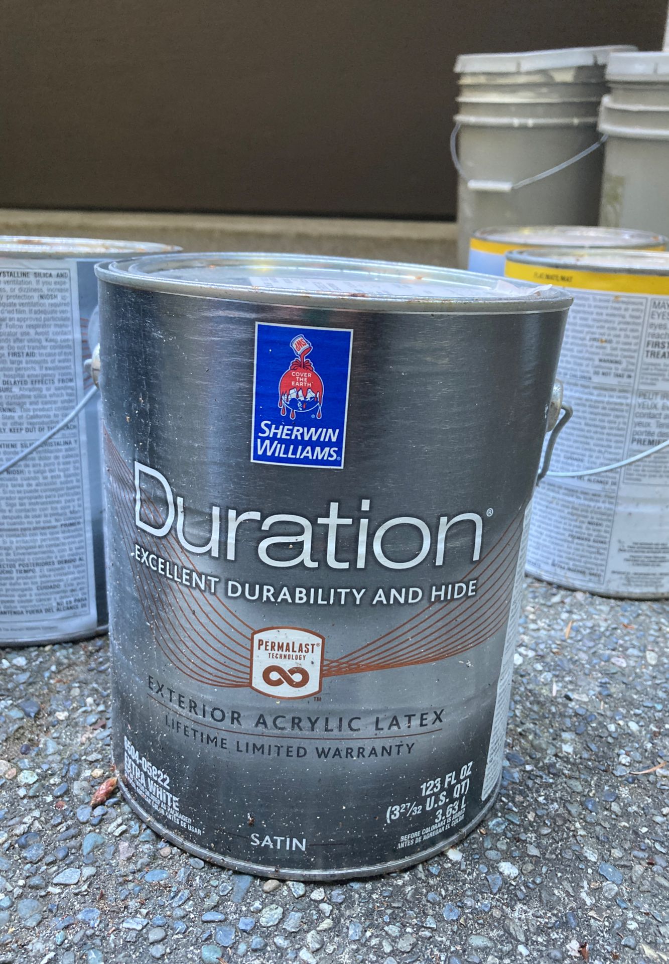 Sherwin Williams Duration Exterior Paint, Satin - Requisite Gray