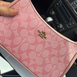 Pink coach bag