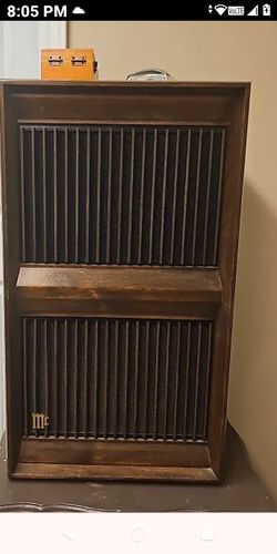 2  Mc intoch  vintage speakers  the speaker needs to be redone around the speaker the soft material $350 for the set 