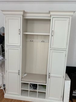 White Hall Tree with Storage