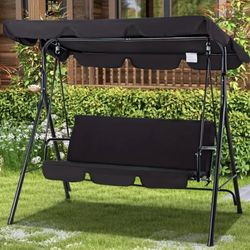 3 Person Canopy Patio Swing 