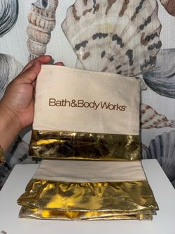 BBW canvas cosmetic bag