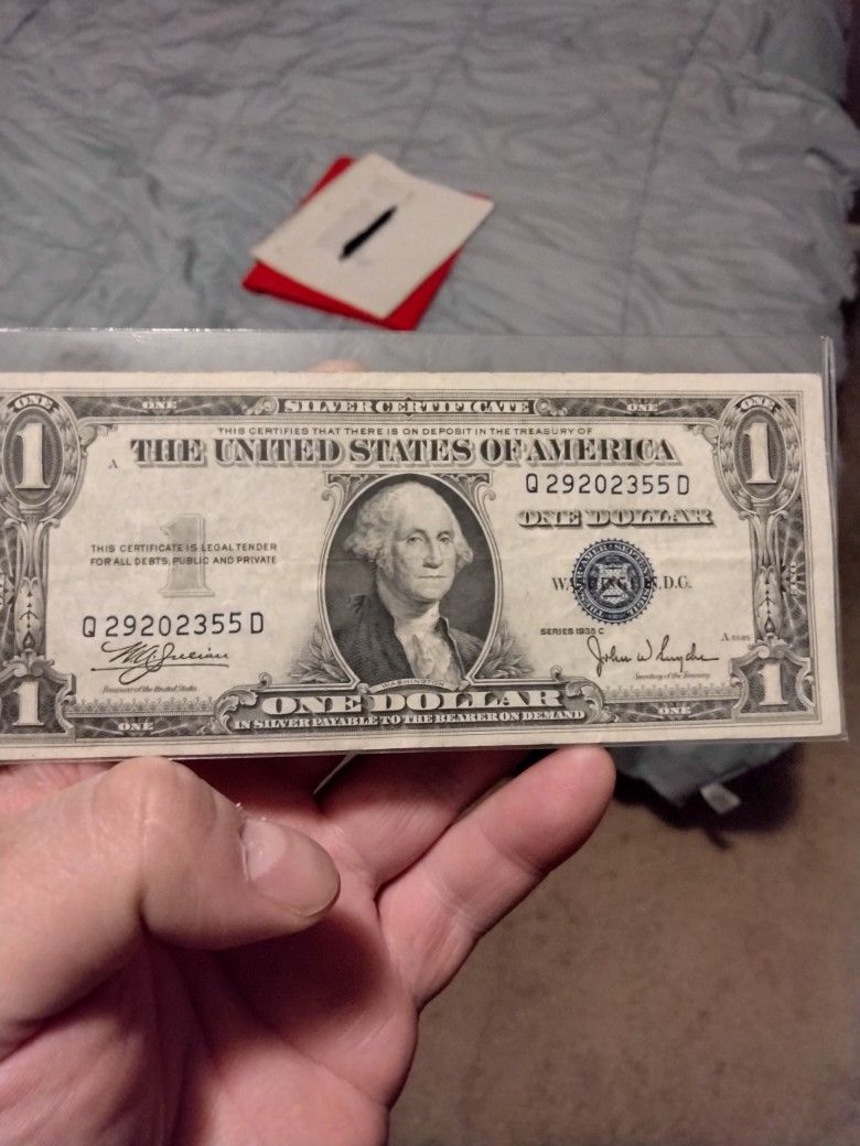 1935 C Silver Certificate Dollar