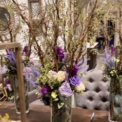 Vase Centerpieces - Qty10, Includes Floral Decorations