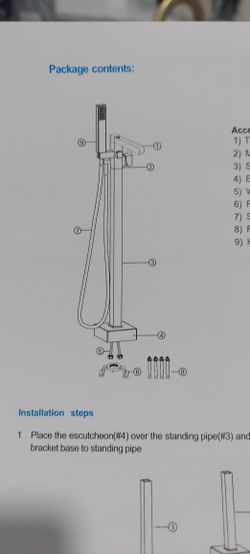Rainlex8 One-l Handle Matte Black Freestanding Bathtub Faucet with Handheld Shower
