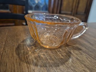 Pink depression teacup