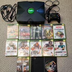 Original Microsoft Xbox Console Bundle with 12 Games