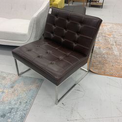 Brown Leather Chair 5a