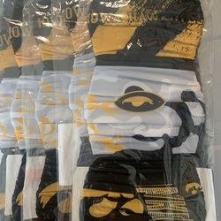 Iowa Hawkeyes Face Cover Mask Reusable Variety Pack 3 Ct.